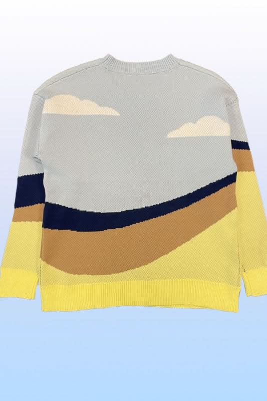 Vibrant roadrunner knit sweater - Love Salve 