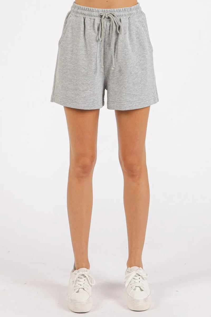 Mittoshop French Terry Crew Neck Top and Shorts Set - Love Salve
