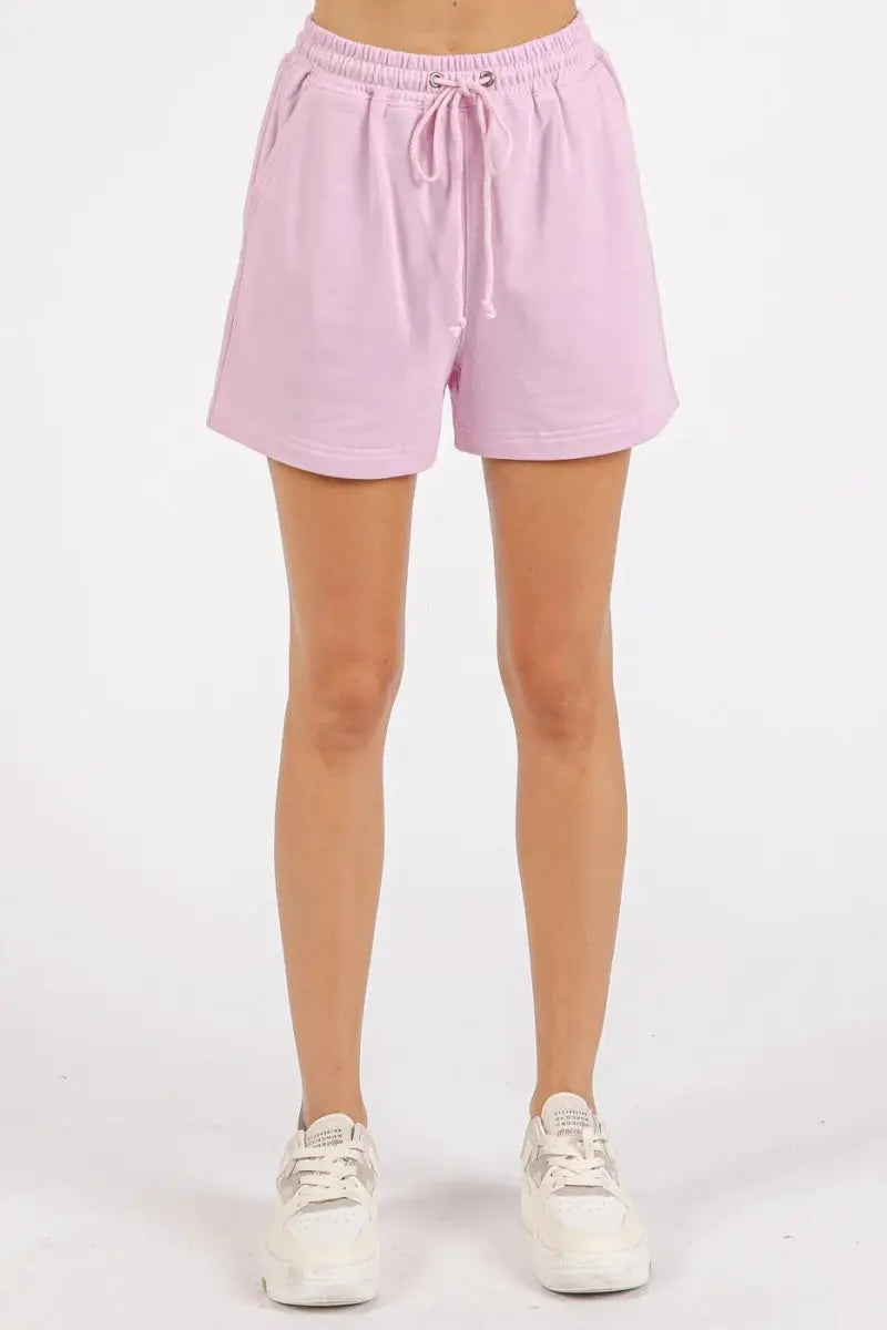 Mittoshop French Terry Crew Neck Top and Shorts Set - Love Salve
