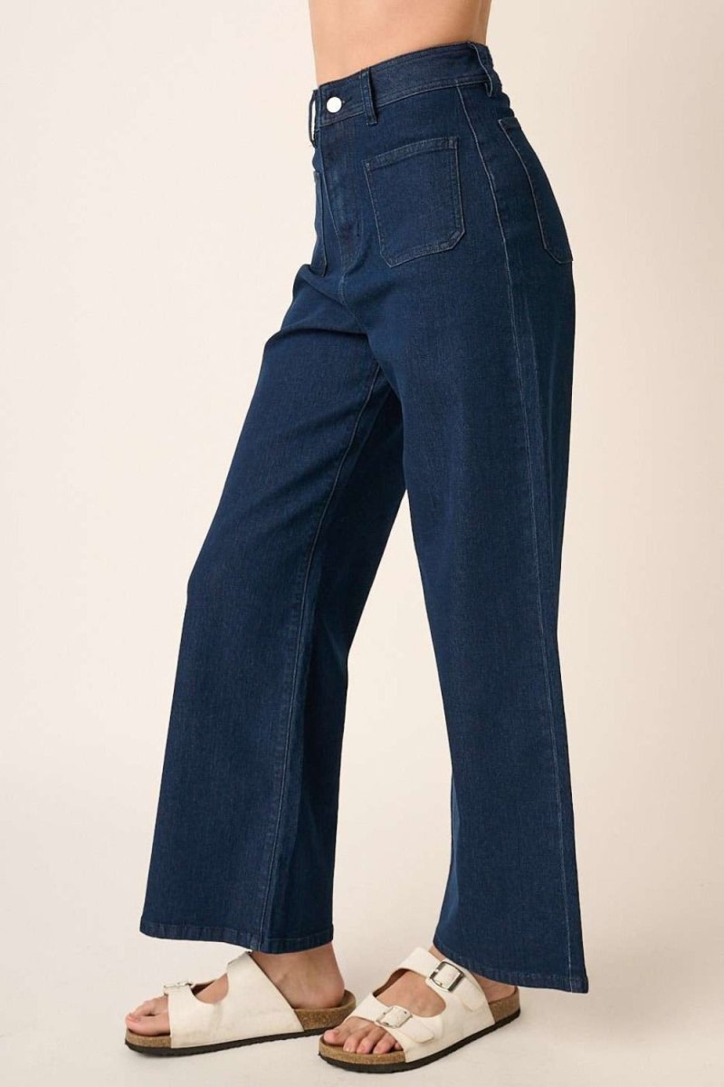 Mittoshop High Waist Wide Leg Jeans for Women - Stylish Fit - Love Salve 