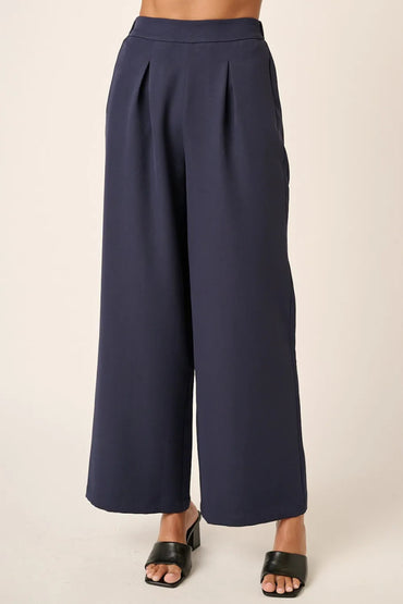 Mittoshop Inverted Pleat Detail Wide Leg Pants for Women - Love Salve 