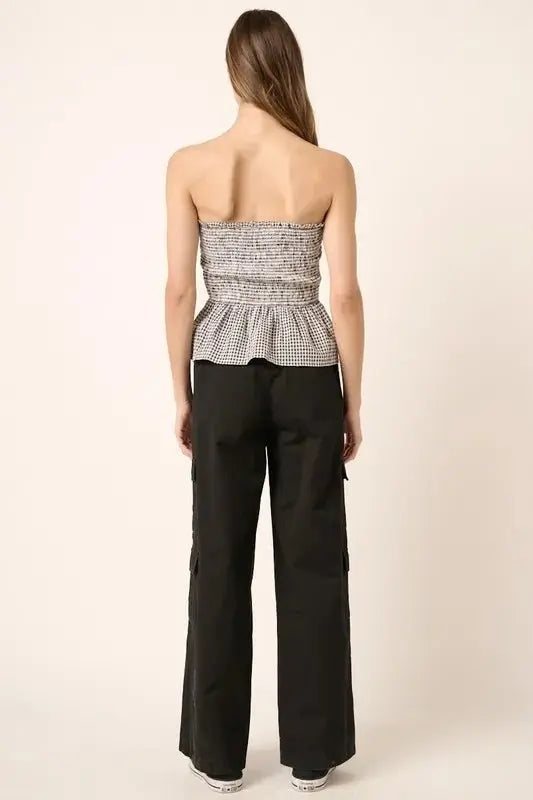 Mittoshop Low Rise Elastic Cover Waistband Cargo Pants - Love Salve 