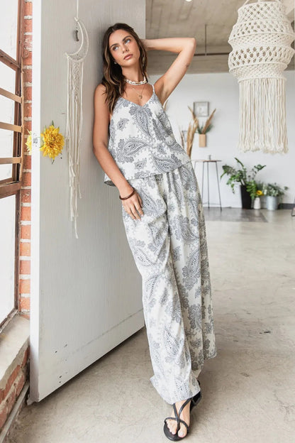 Mittoshop Paisley Print Cami and Pants Set - Love Salve