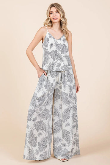 Mittoshop Paisley Print Cami and Pants Set - Love Salve