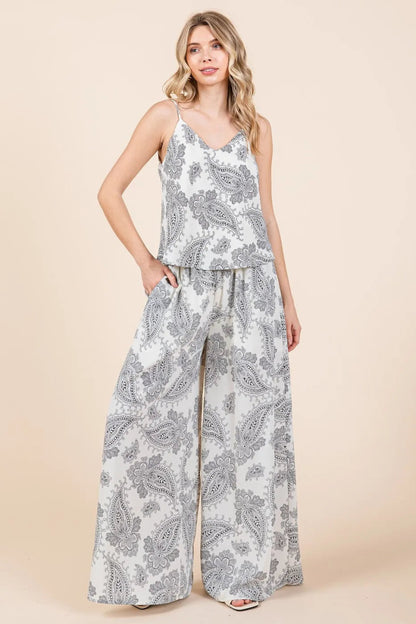 Mittoshop Paisley Print Cami and Pants Set - Love Salve