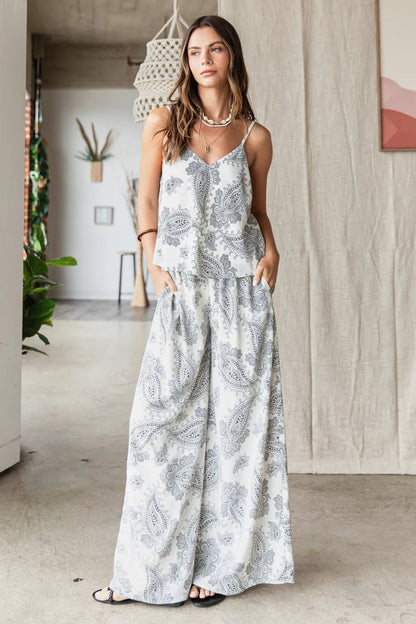 Mittoshop Paisley Print Cami and Pants Set - Love Salve