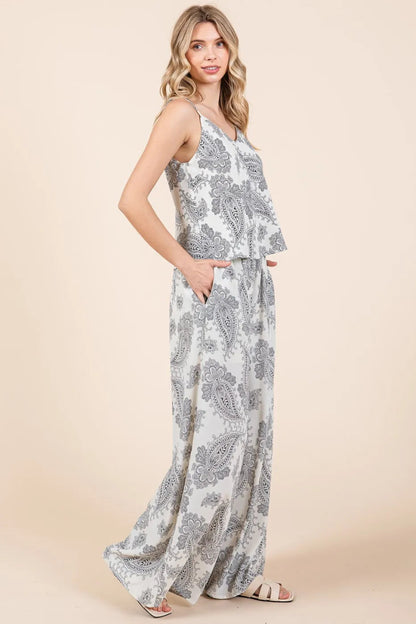 Mittoshop Paisley Print Cami and Pants Set - Love Salve