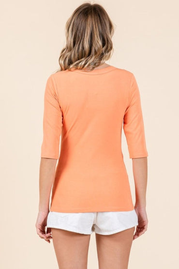 Mittoshop Round Neck Half Sleeve T-Shirt for Women - Love Salve 