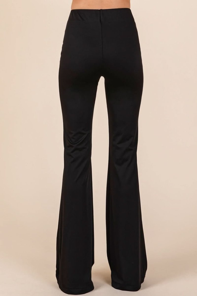 Mittoshop Stretchy Soft Elastic Waist Flare Pants - Love Salve 