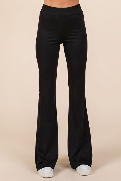Mittoshop Stretchy Soft Elastic Waist Flare Pants - Love Salve 