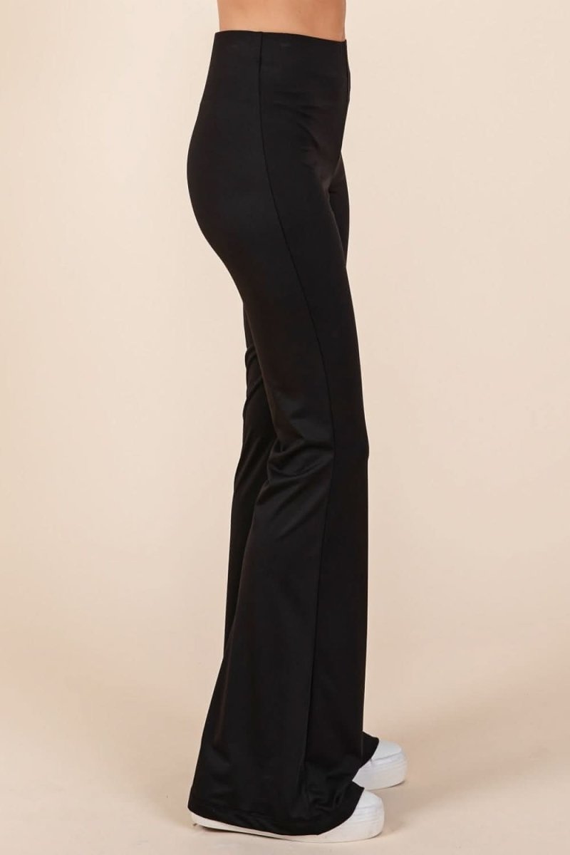 Mittoshop Stretchy Soft Elastic Waist Flare Pants - Love Salve 