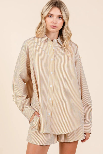 Mittoshop Striped Shirt and Shorts Set - Love Salve