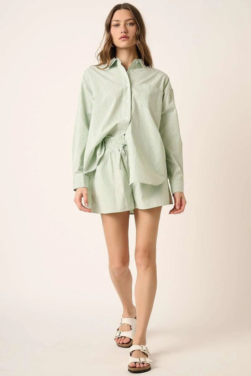 Mittoshop Striped Shirt and Shorts Set - Love Salve