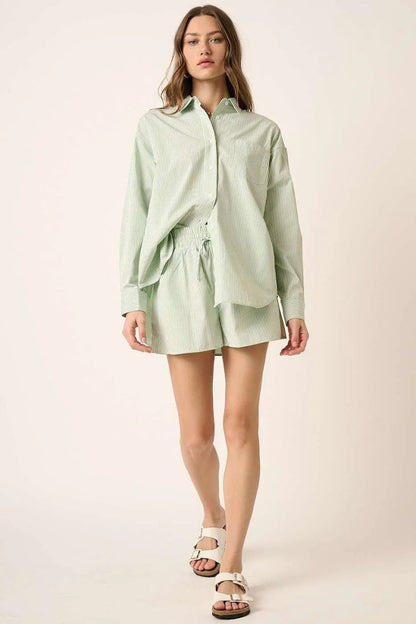 Mittoshop Striped Shirt and Shorts Set - Love Salve
