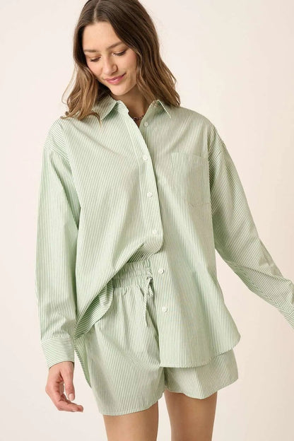 Mittoshop Striped Shirt and Shorts Set - Love Salve