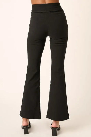 Mittoshop Surplice V Waist Flare Pants for Chic Style - Love Salve 