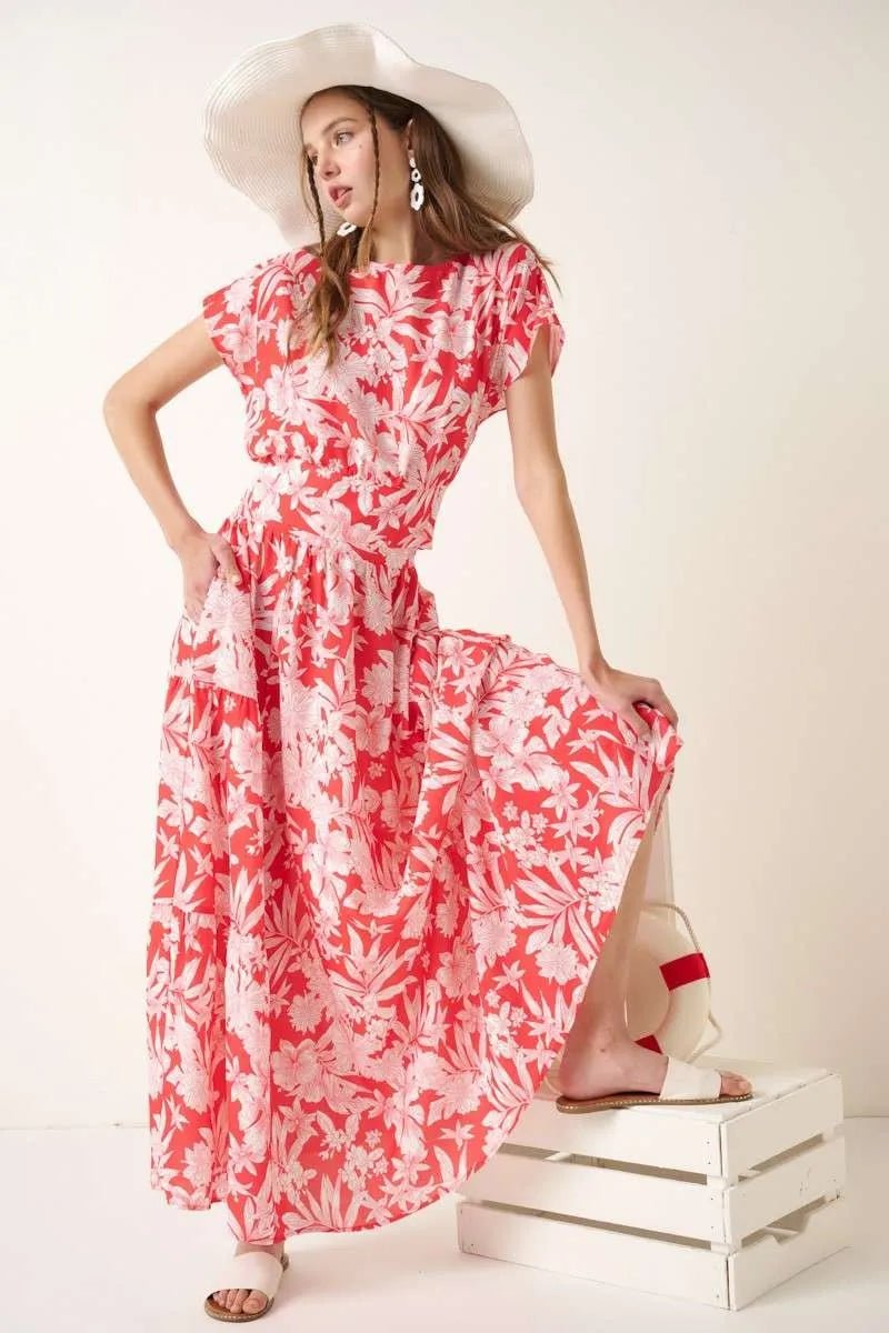 Mittoshop Tropical Print Top and Skirt Set - Love Salve