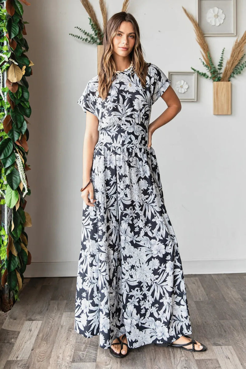 Mittoshop Tropical Print Top and Skirt Set - Love Salve