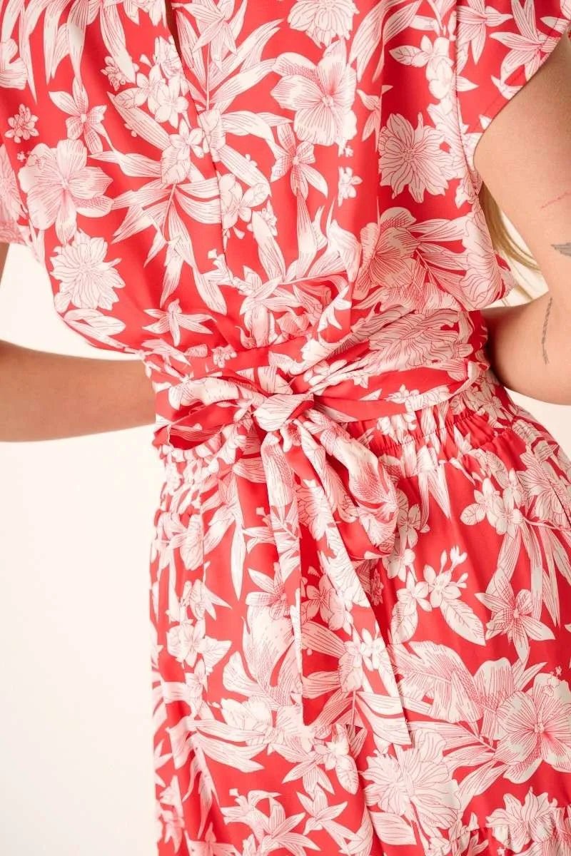 Mittoshop Tropical Print Top and Skirt Set - Love Salve
