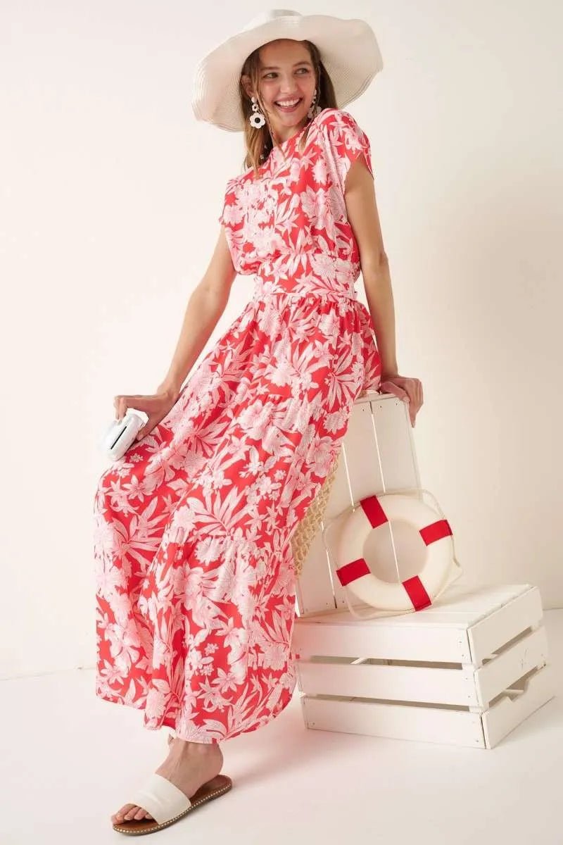 Mittoshop Tropical Print Top and Skirt Set - Love Salve