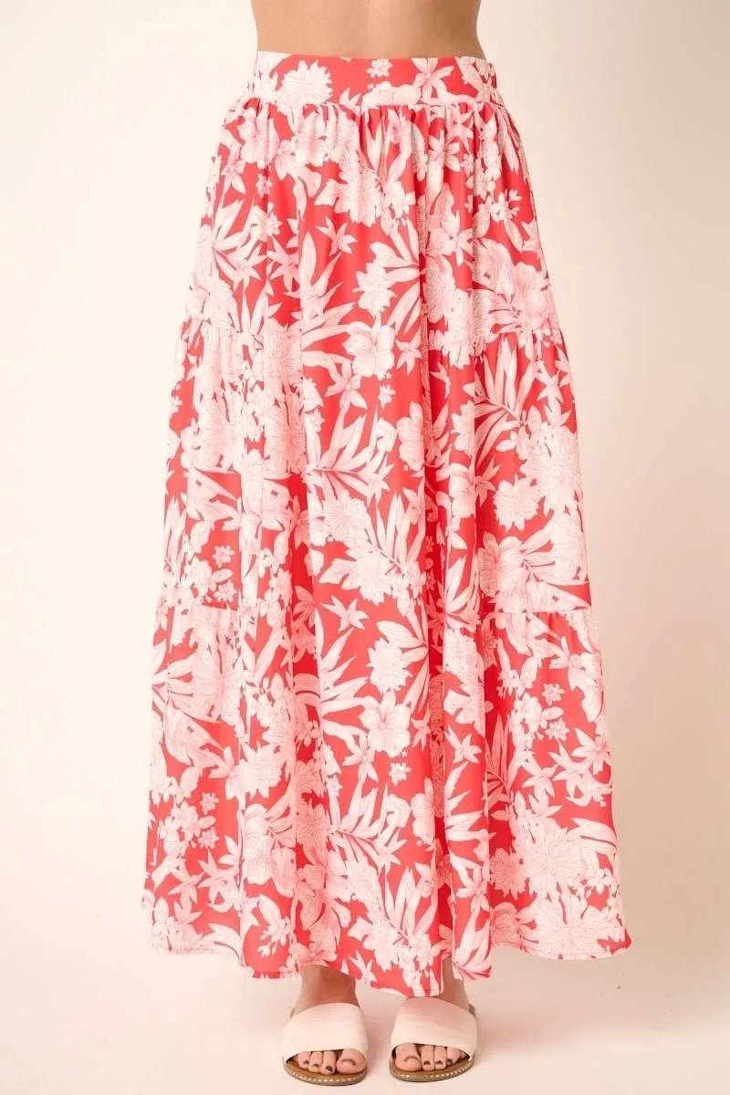Mittoshop Tropical Print Top and Skirt Set - Love Salve