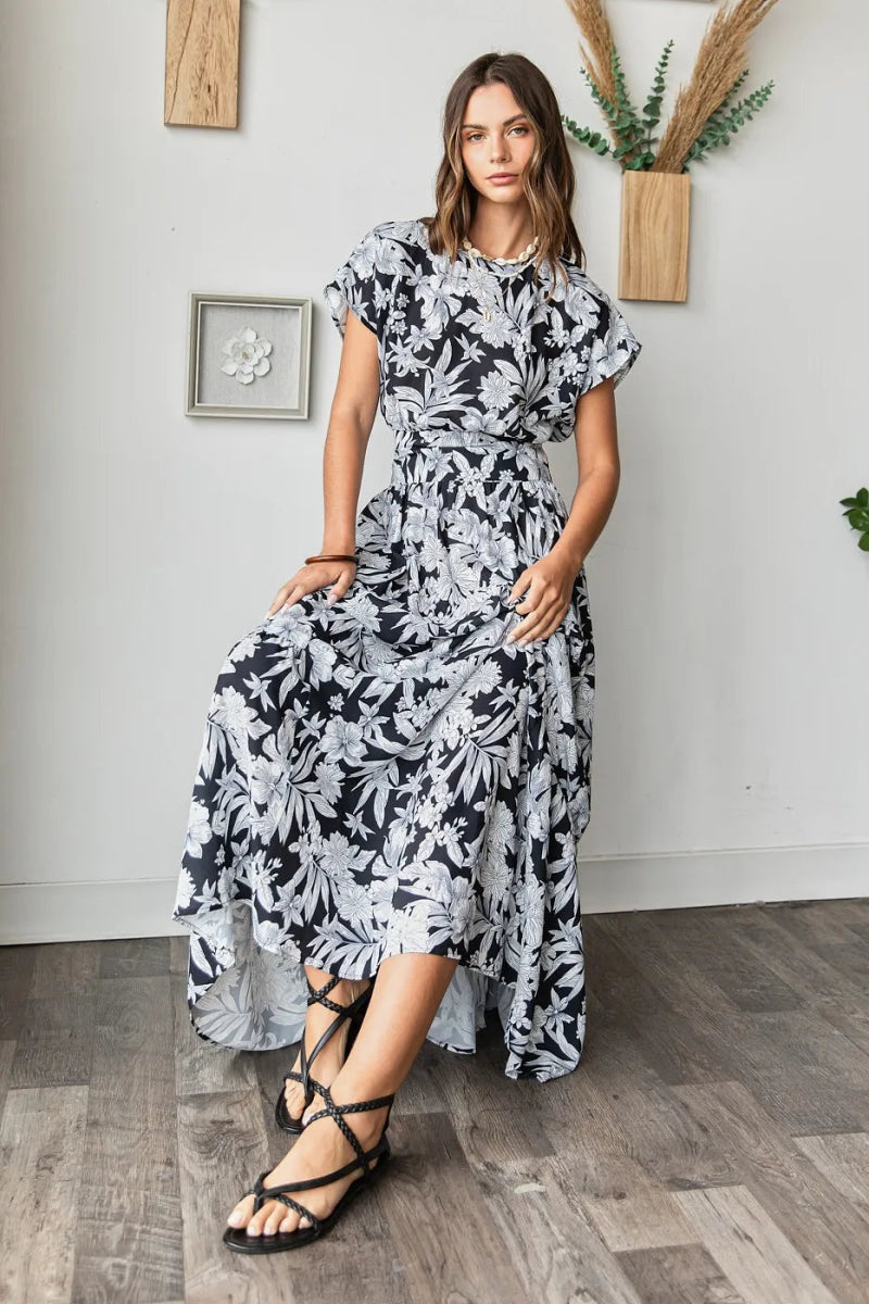 Mittoshop Tropical Print Top and Skirt Set - Love Salve