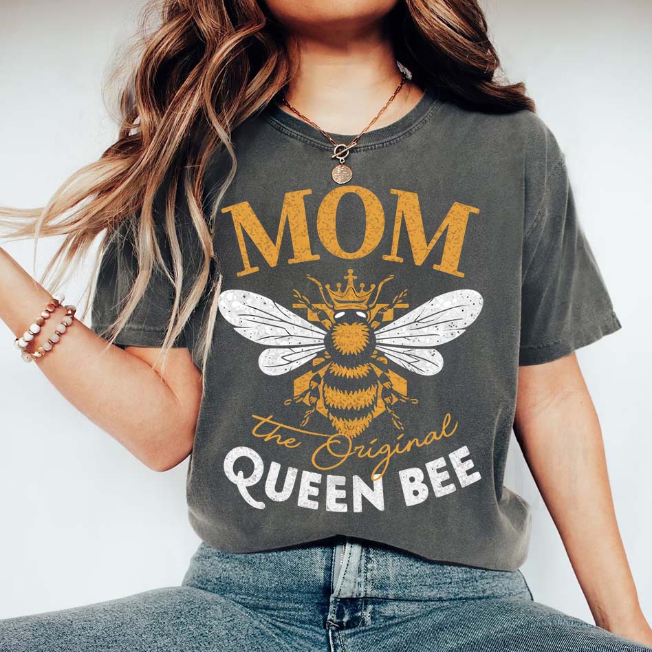 Mom, The Original Queen Bee Shirt – Stylish & Fun Mother's Day Tee Adorb.co