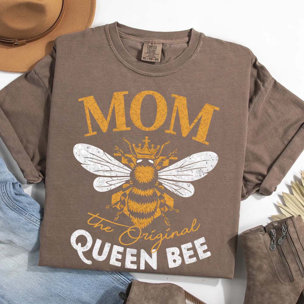Mom, The Original Queen Bee Shirt – Stylish & Fun Mother's Day Tee Adorb.co