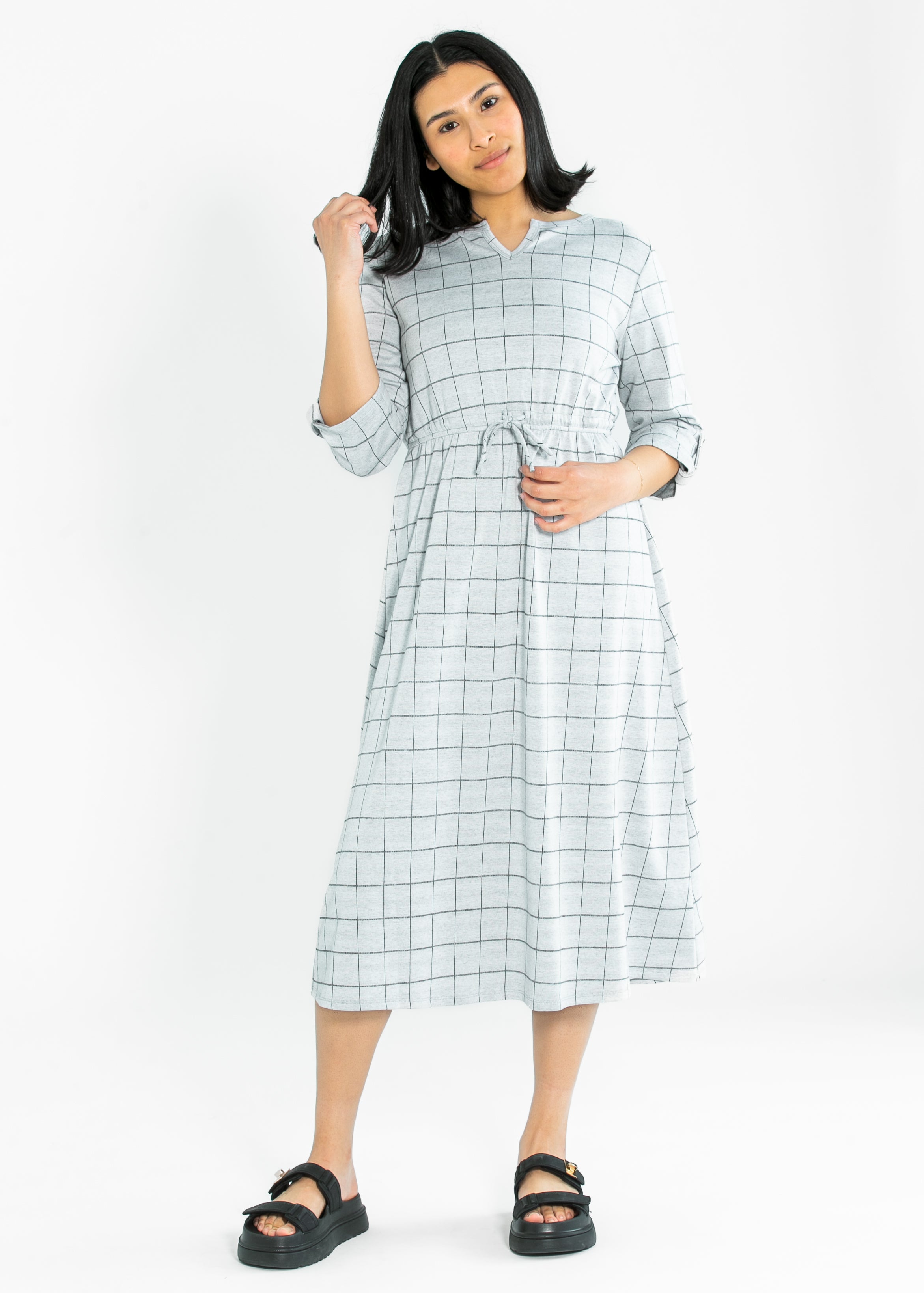 Monica Tie Waist Midi Dress Inherit Co.