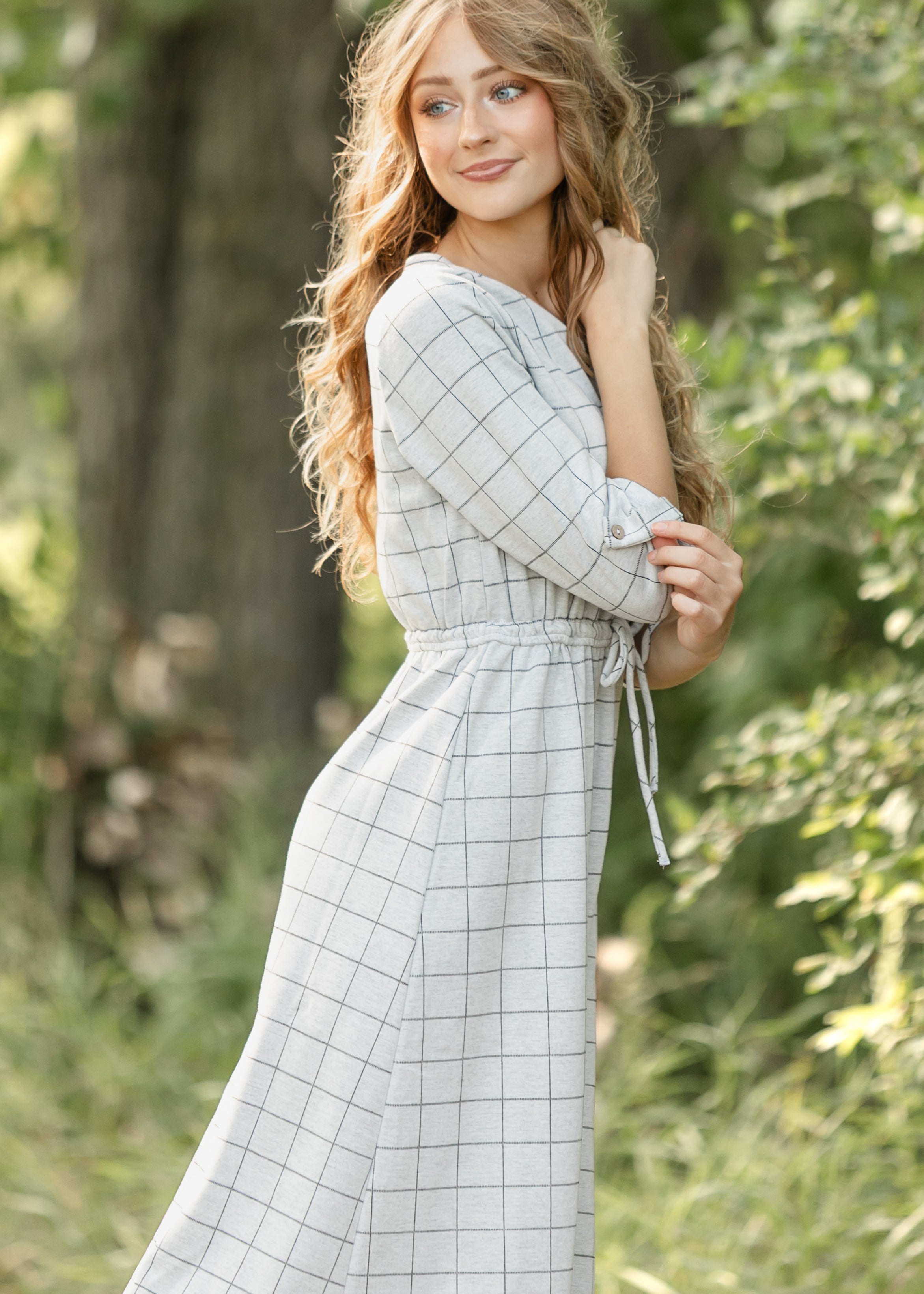 Monica Tie Waist Midi Dress Inherit Co.