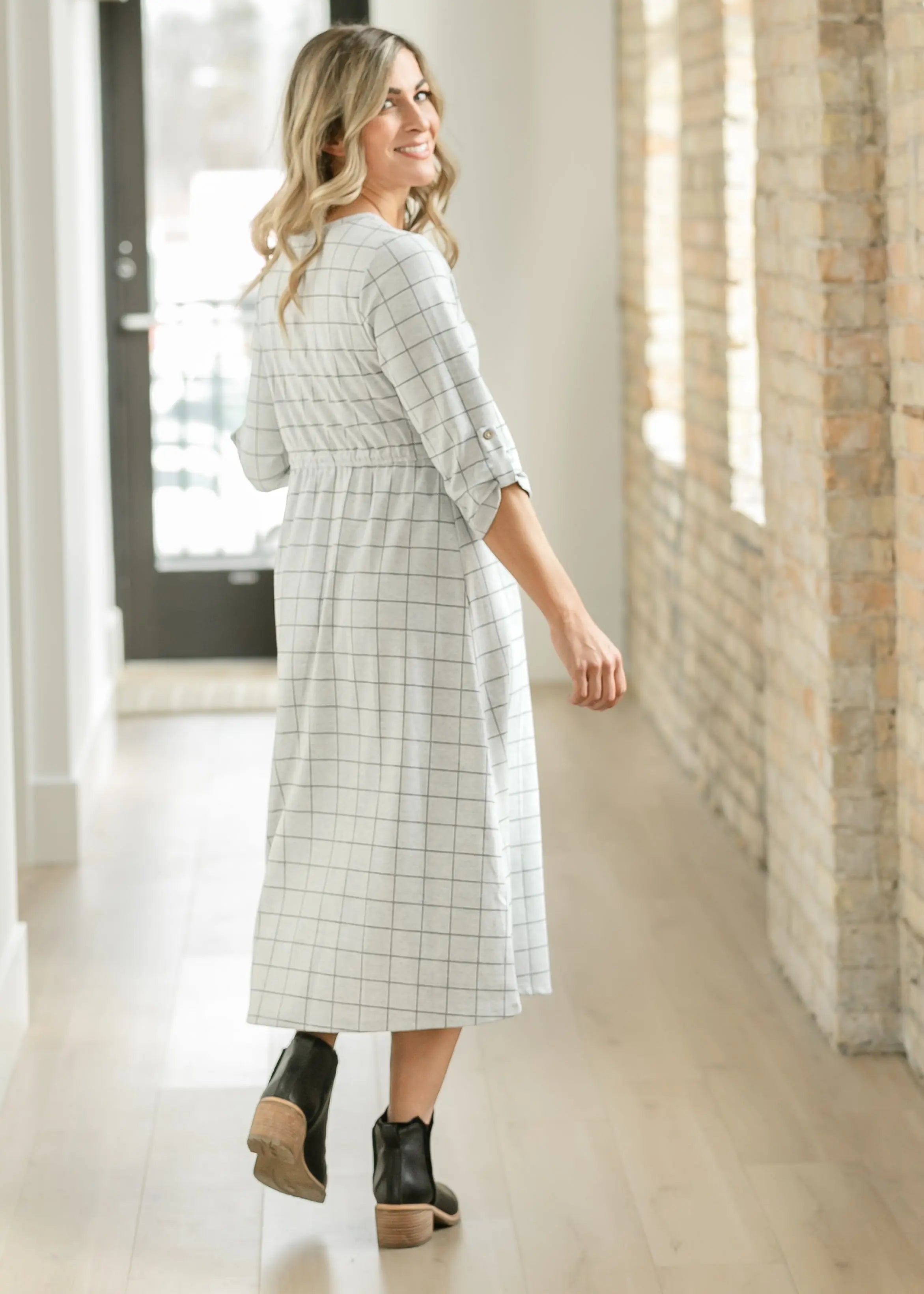 Monica Tie Waist Midi Dress Inherit Co.