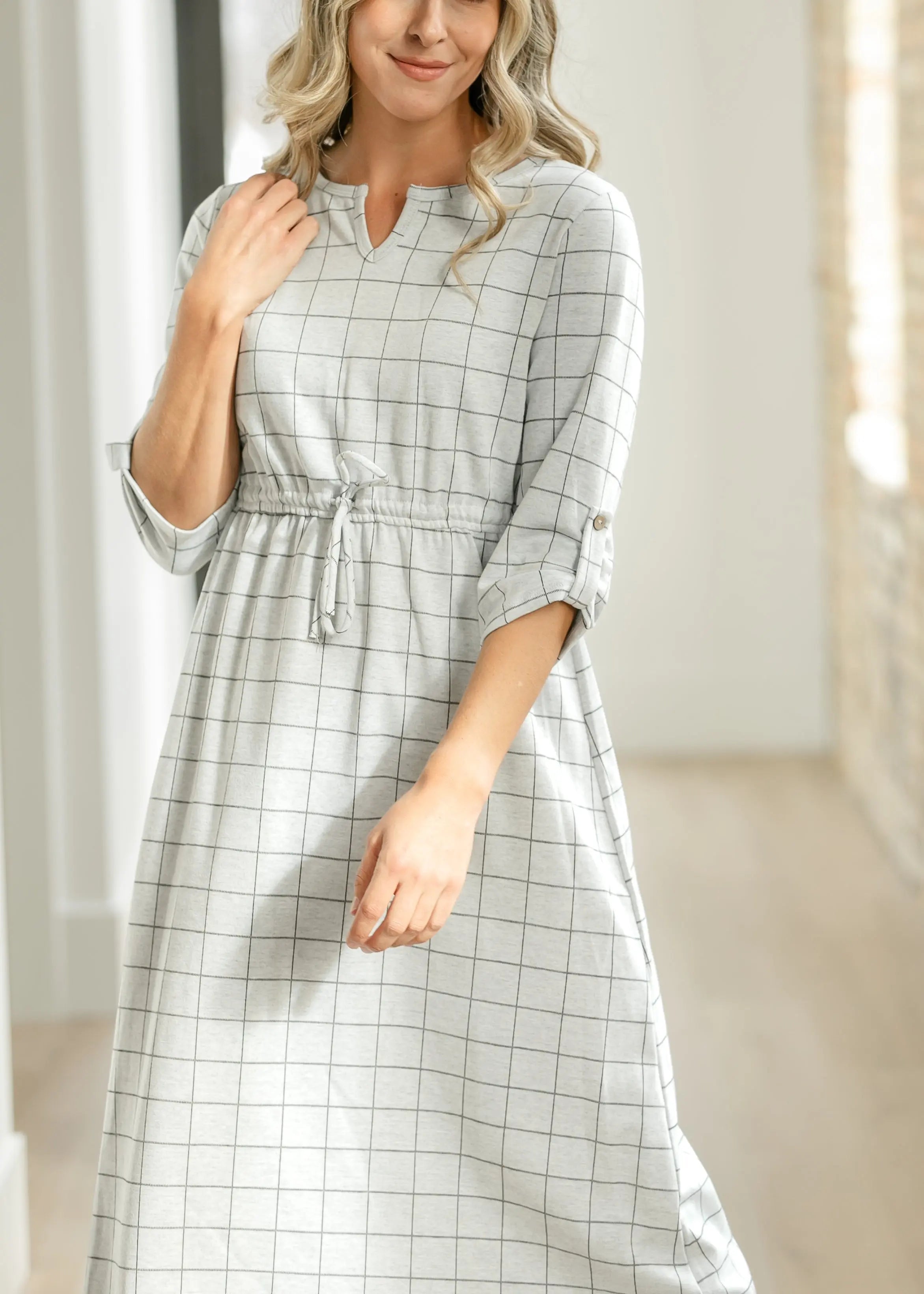 Monica Tie Waist Midi Dress Inherit Co.