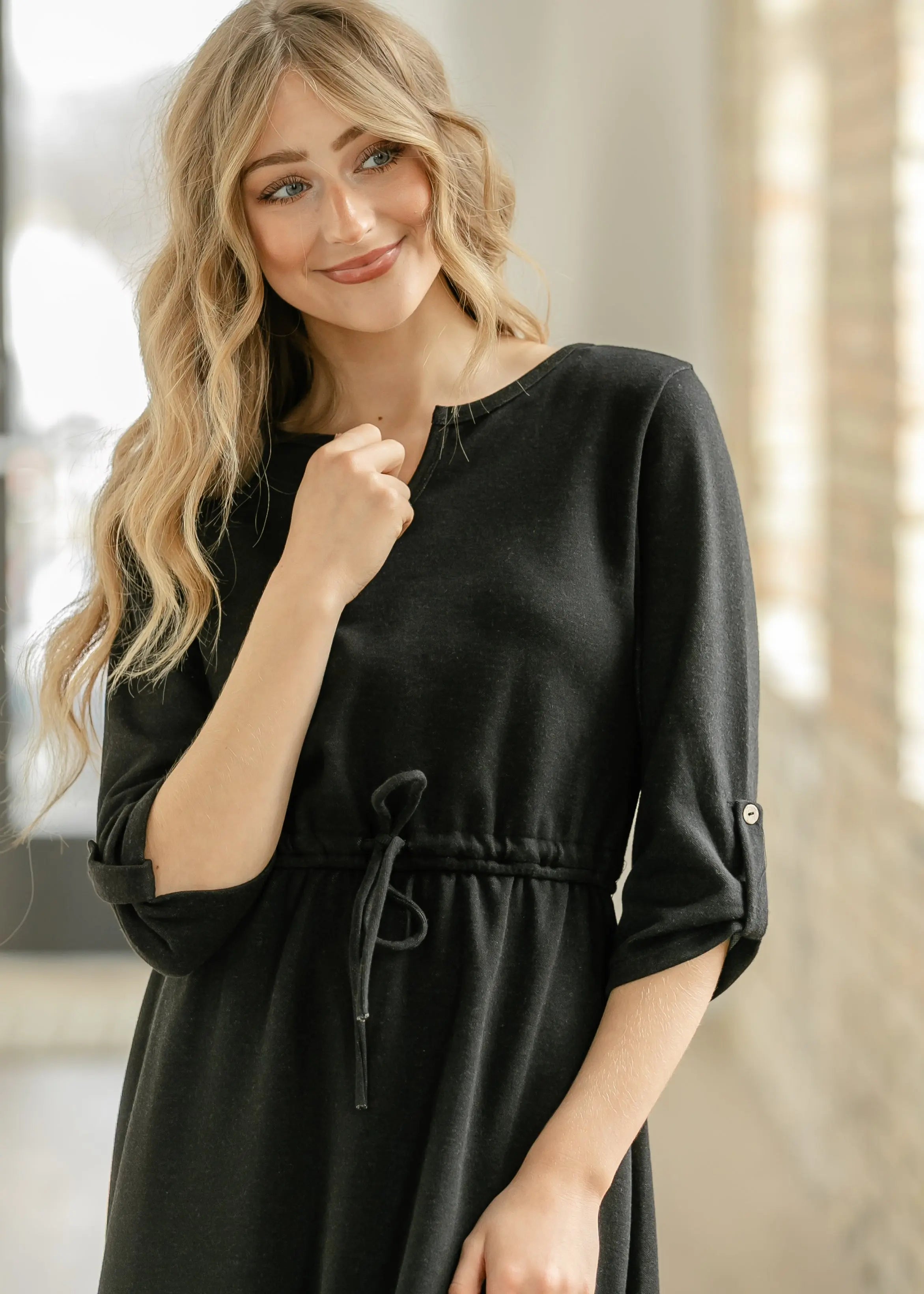 Monica Tie Waist Midi Dress Inherit Co.