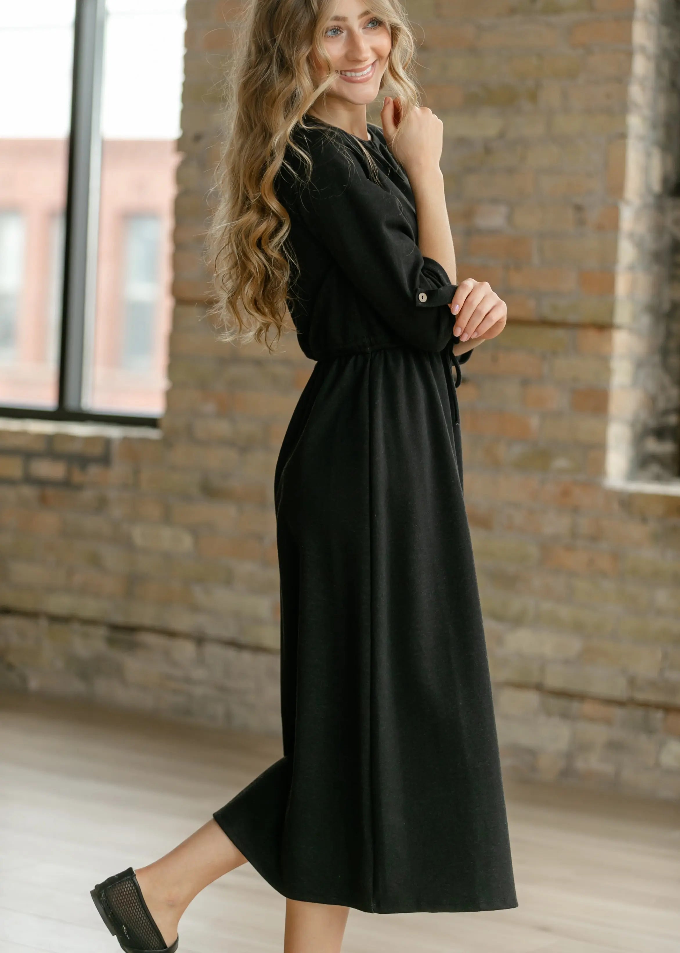 Monica Tie Waist Midi Dress Inherit Co.