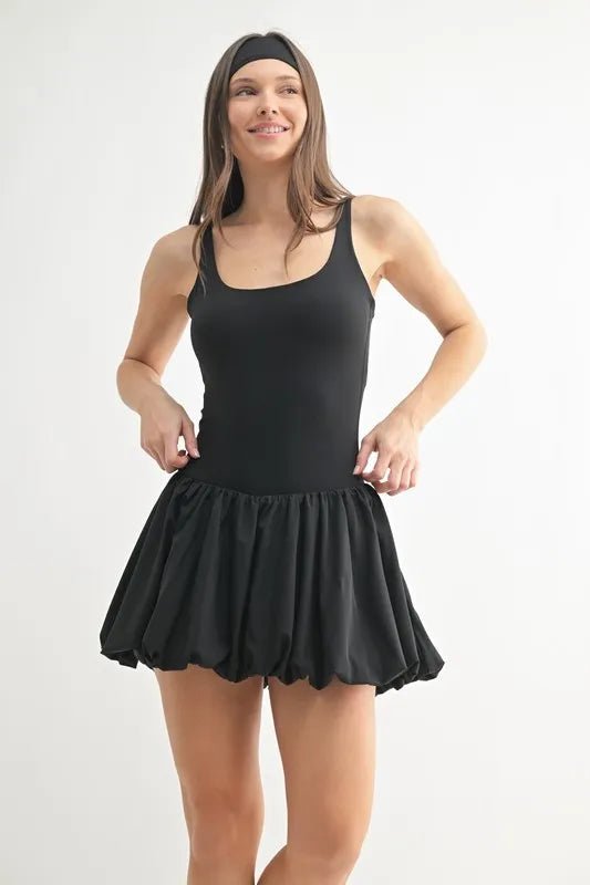 MONO B Bubble Active Mini Dress for Stylish Comfort - Love Salve