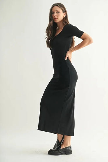 MONO B Laguna Soft Drape Maxi Dress For Women’s Style - Love Salve 