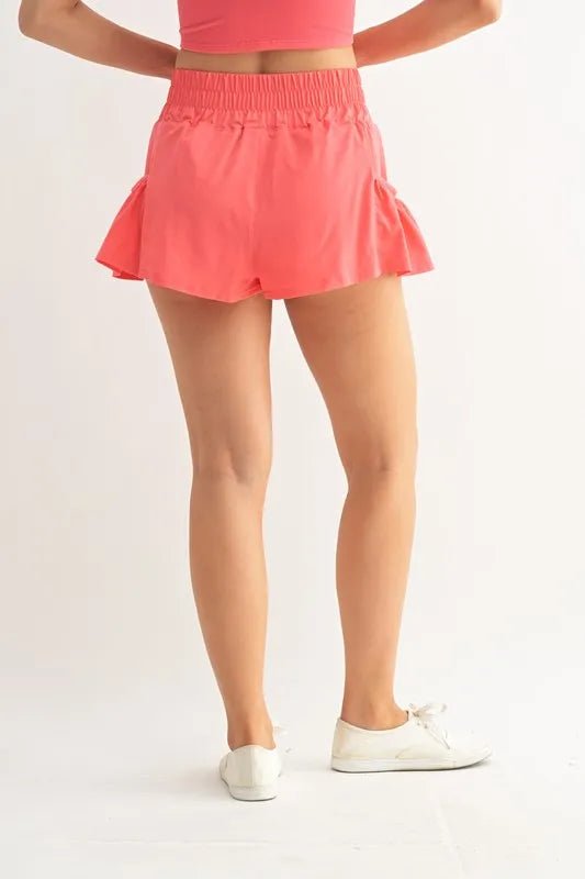 MONO B Smocked High Waist Shorts for Stylish Comfort - Love Salve