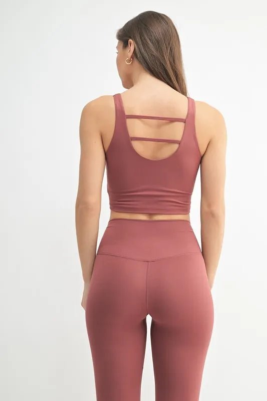 MONO B Venice Cloud Light U-Back Active Tank Top for Workouts - Love Salve 