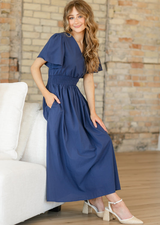 Montie Flutter Sleeve Maxi Dress - FINAL SALE Inherit Co.