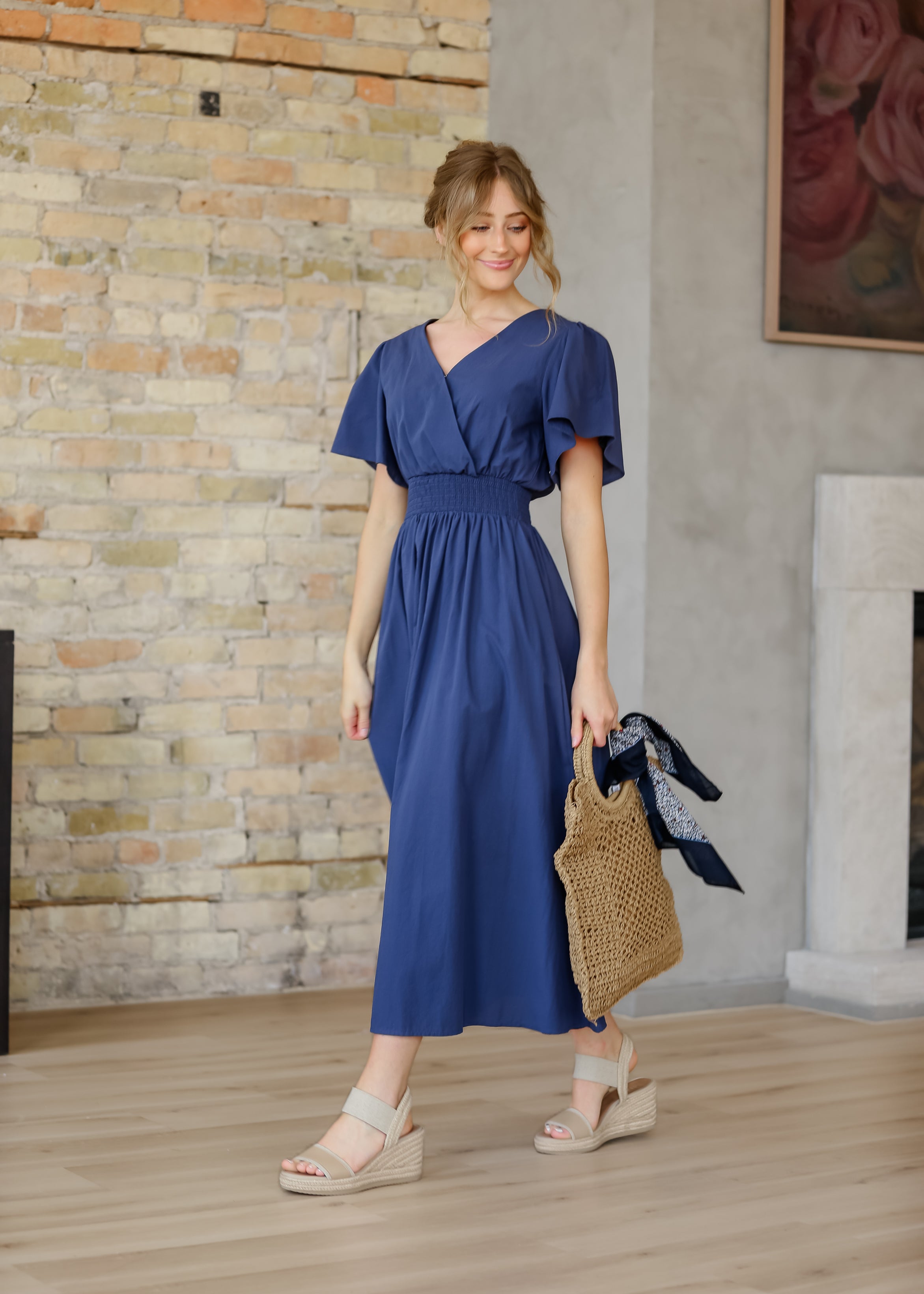 Montie Flutter Sleeve Maxi Dress - FINAL SALE Inherit Co.