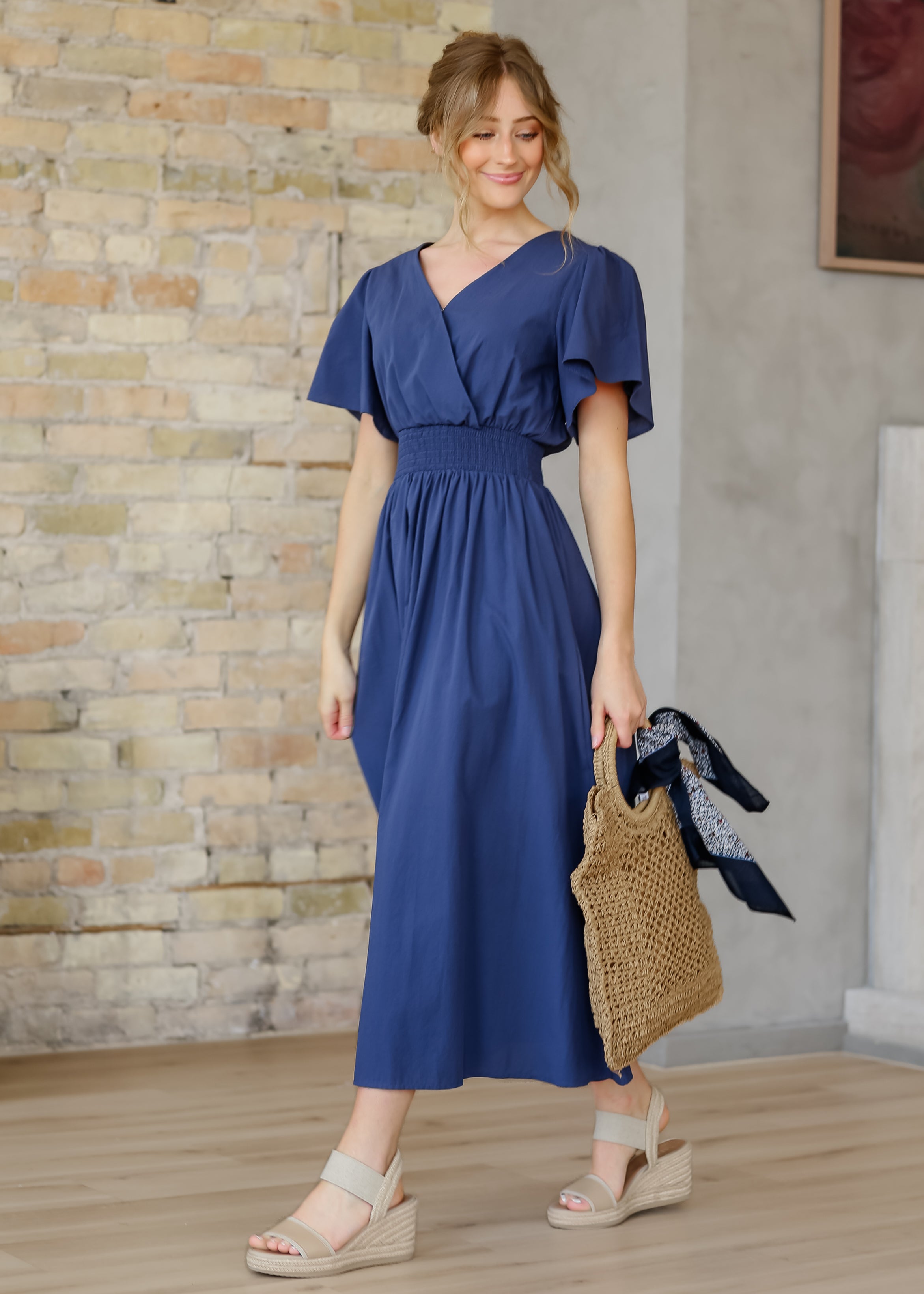 Montie Flutter Sleeve Maxi Dress - FINAL SALE Inherit Co.