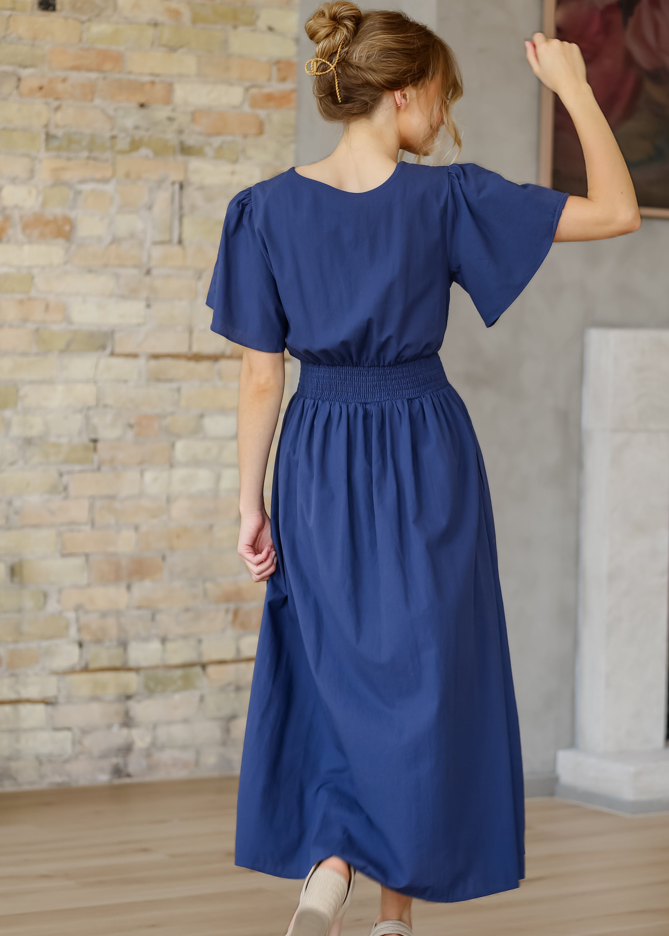 Montie Flutter Sleeve Maxi Dress - FINAL SALE Inherit Co.