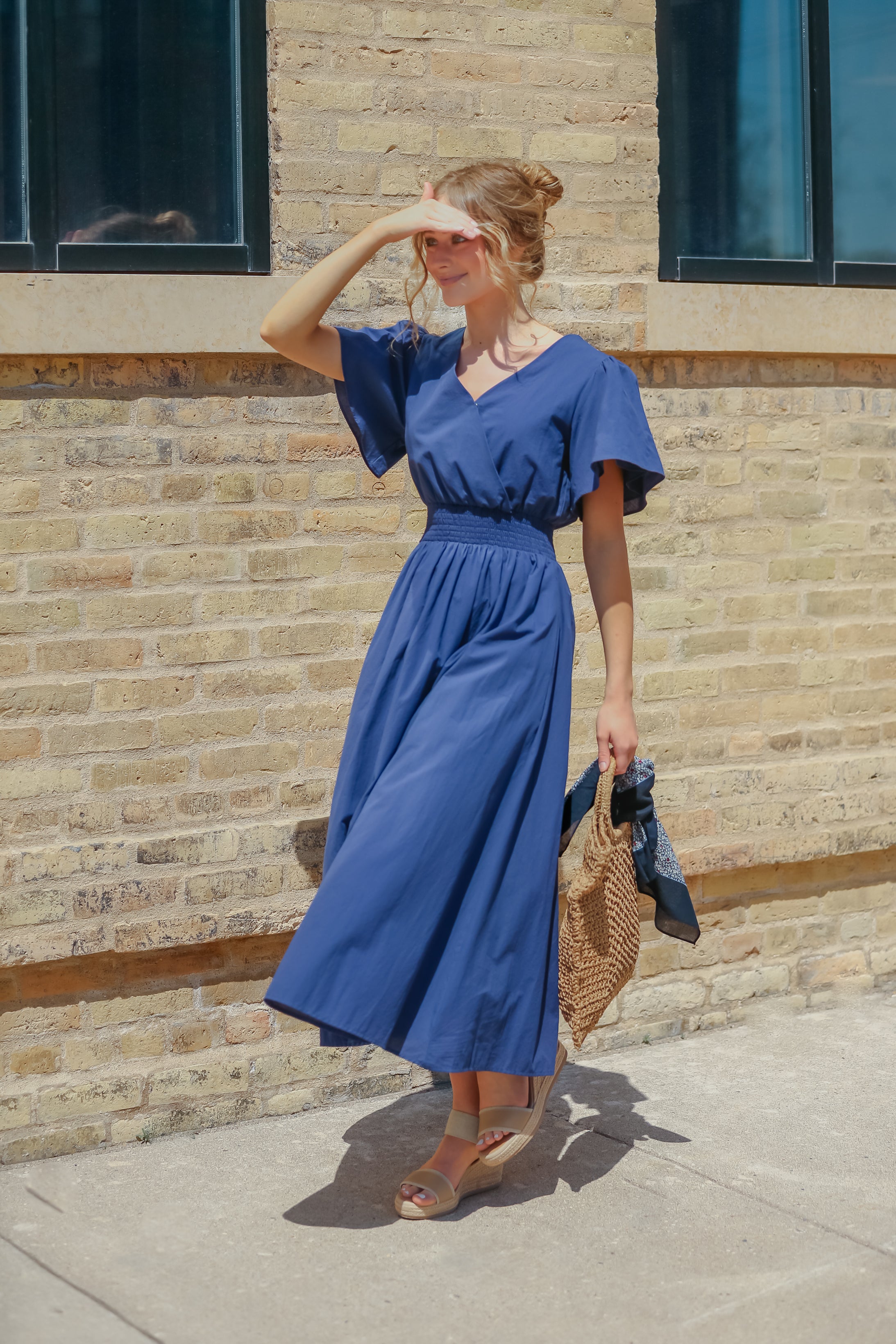 Montie Flutter Sleeve Maxi Dress - FINAL SALE Inherit Co.