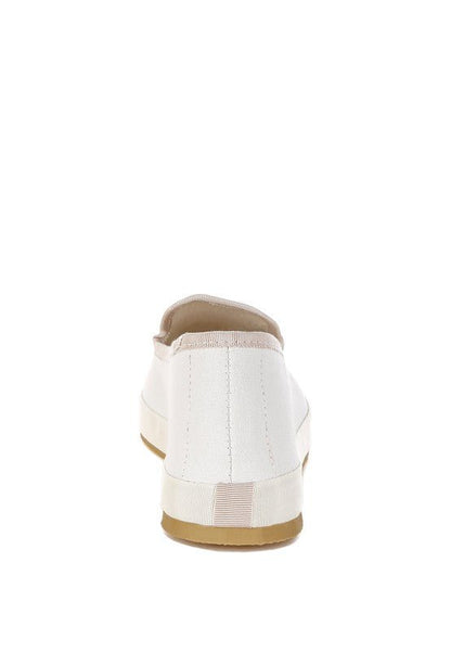 Moshka Round Toe Canvas Slip-On Loafers for Everyday Style - Love Salve 