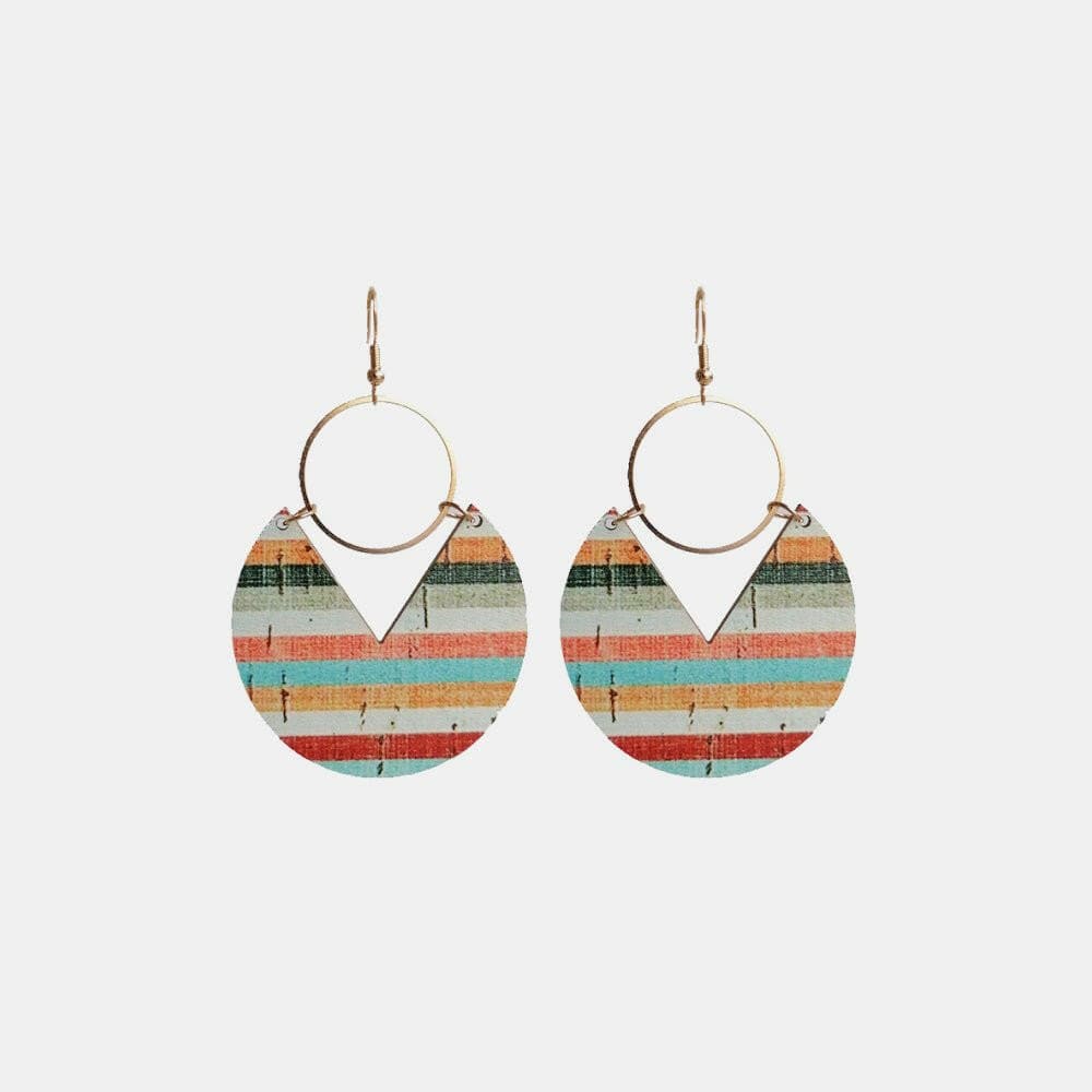 Ms.Pac-Man Shape Wooden Dangle Earrings - Love Salve