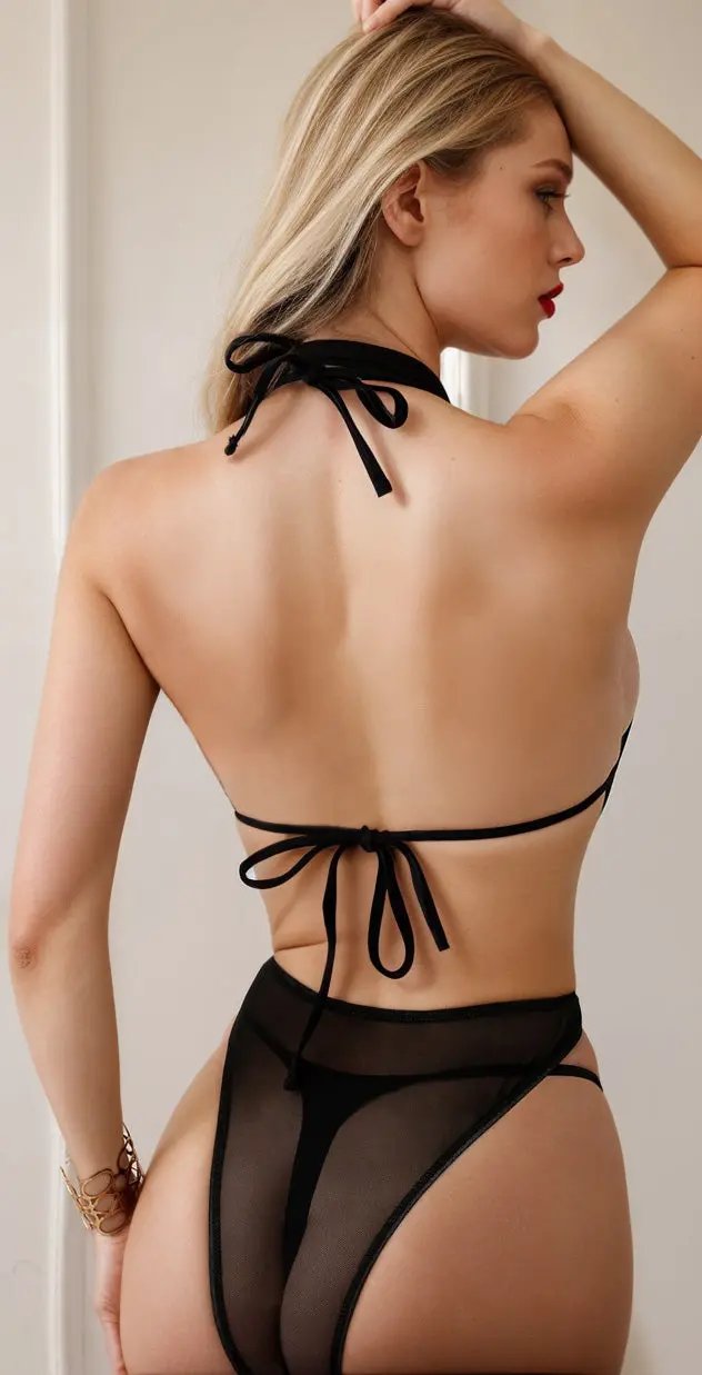 3wishes.com Apparel & Accessories > Lingerie - 3wishes Mesh Monokini: Sexy, Quick-Dry Swimsuit - Premium Quality 3wishes.com