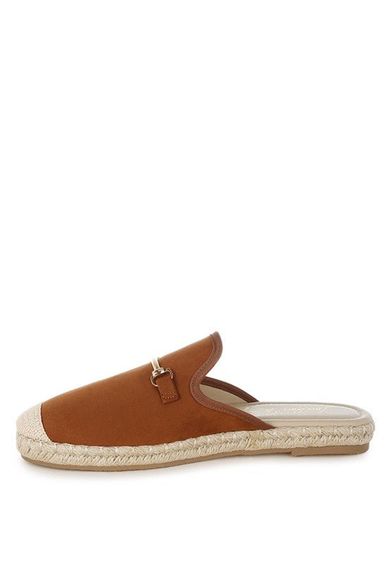Nazaya Horsebit Detail Espadrilles Mules for Women - Love Salve 