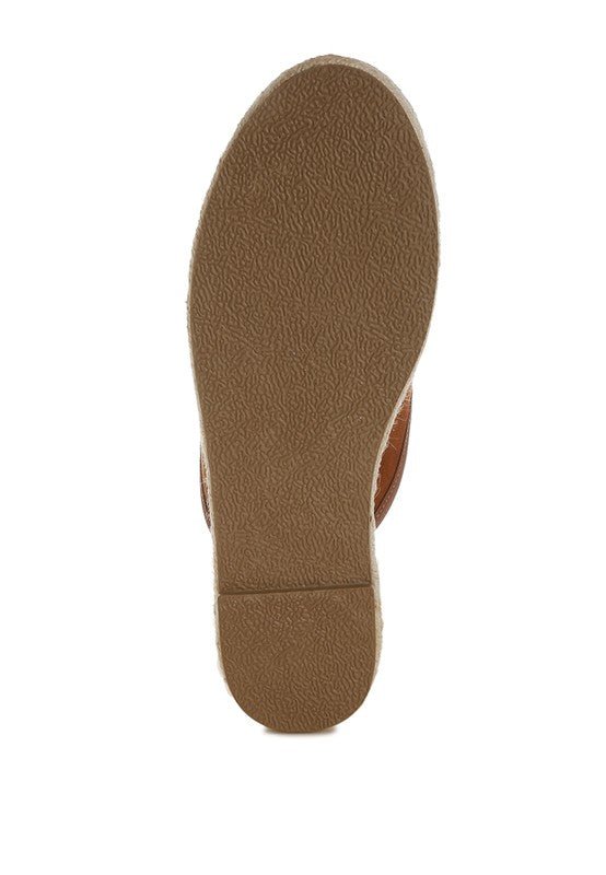 Nazaya Horsebit Detail Espadrilles Mules for Women - Love Salve 
