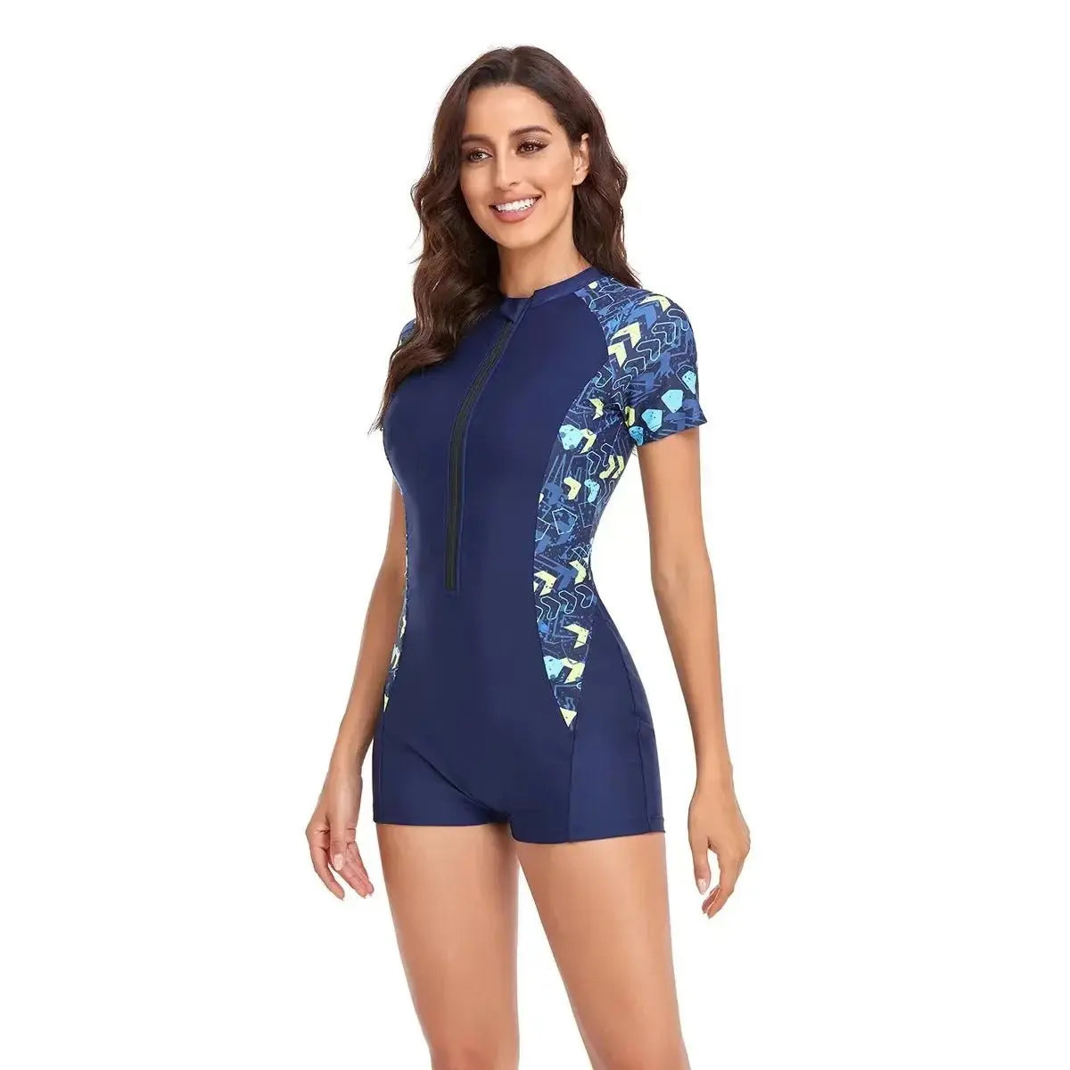 New Long Sleeve Printed One Piece Swimsuit Women Surfing - Love Salve 