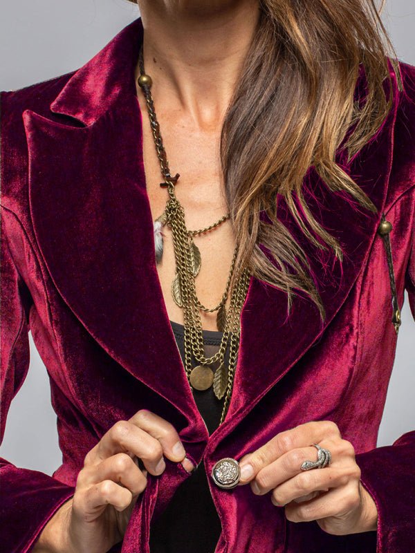 New Style Gold Velvet Suit One Button Slim Casual Suit - Love Salve